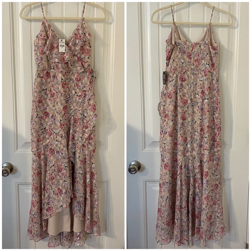 Express Pink Floral Maxi Dress